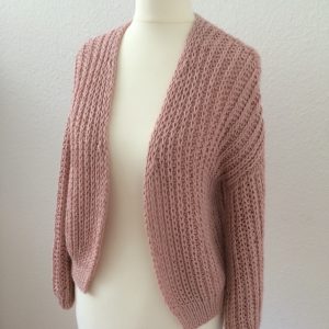 LOTILDA Anleitung kurze Strickjacke im Halbpatent