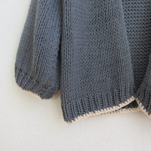 Luna Cardigan - Einfach Sommer Strickjacke mit Häkel Umrandung