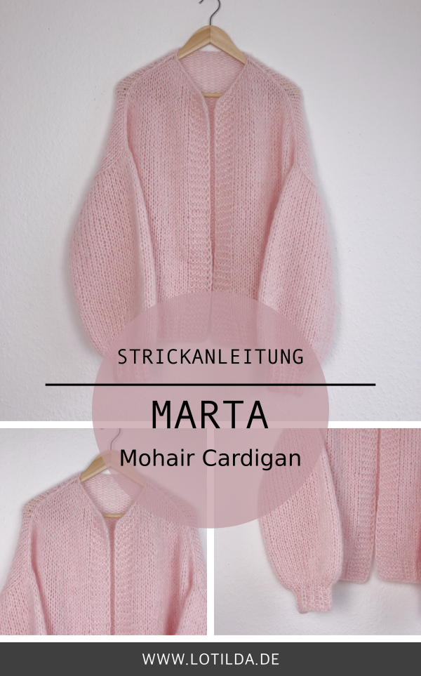 LOTILDA - MARTA Mohair Cardigan - Strickjacke mit Ballonärmel