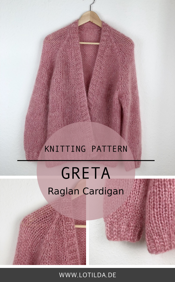 GRETA Cardigan - Raglan top down