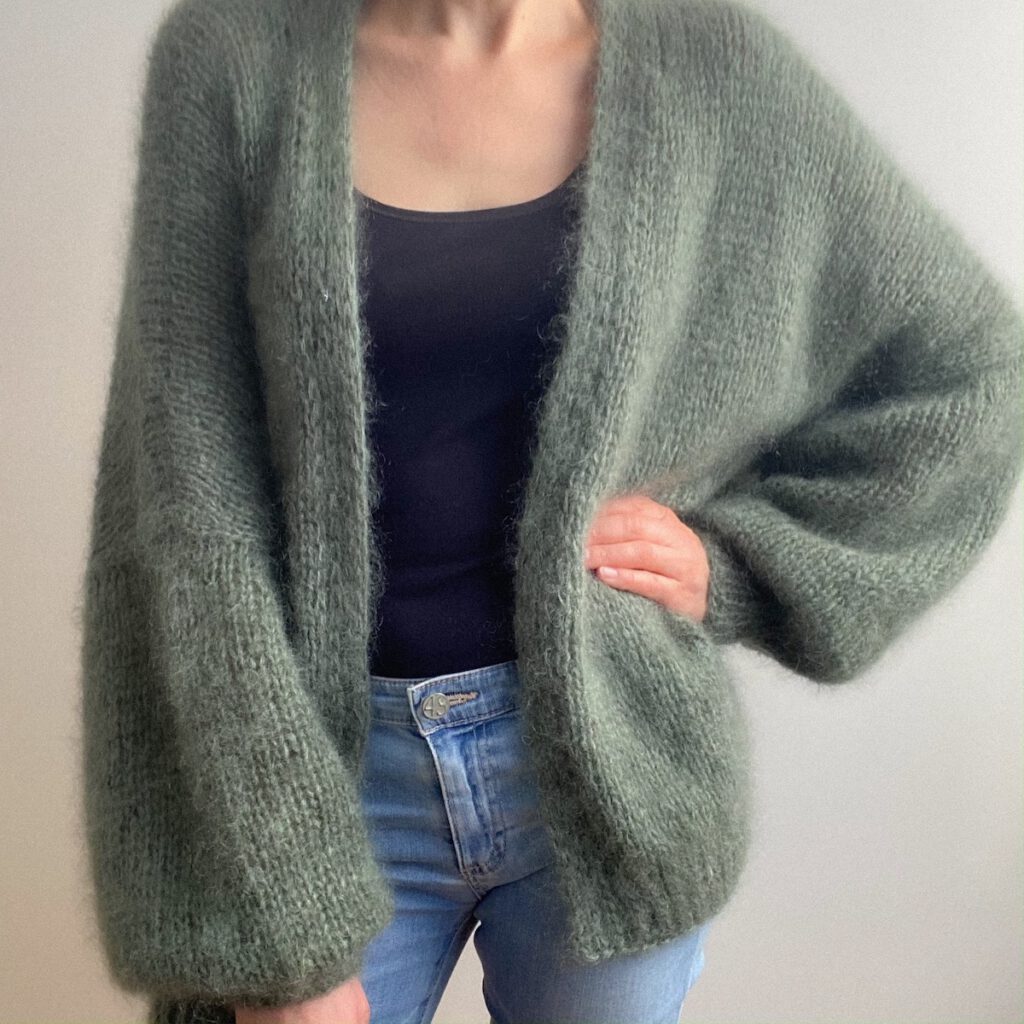 LOTILDA JONA Oversize Cardigan Mohair Strickanleitung Strickjacke stricken