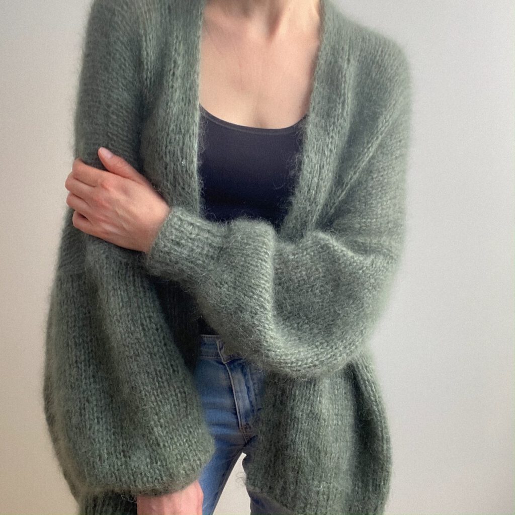 LOTILDA JONA Oversize Cardigan Mohair Strickanleitung Strickjacke stricken