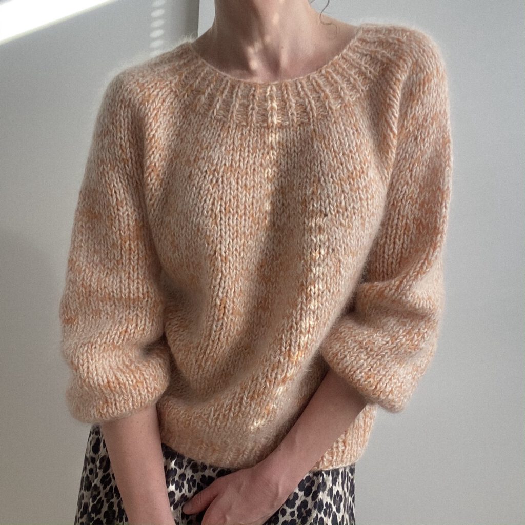 Strickanleitung Mia Jumper Pullover Sweater mit Rundpasse